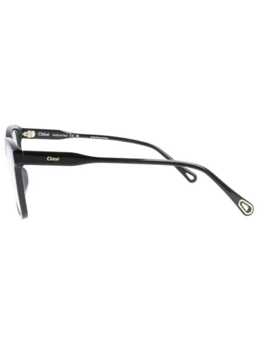New Chloé Womens Square/Rectangle Black Black Transparent Fashion Designer Eyegl